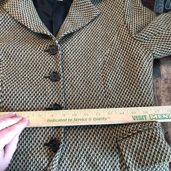 Vintage Pat McDonagh Tweed Wool Women’s Long Dress Coat 8 Medium - Picture 10 of 14